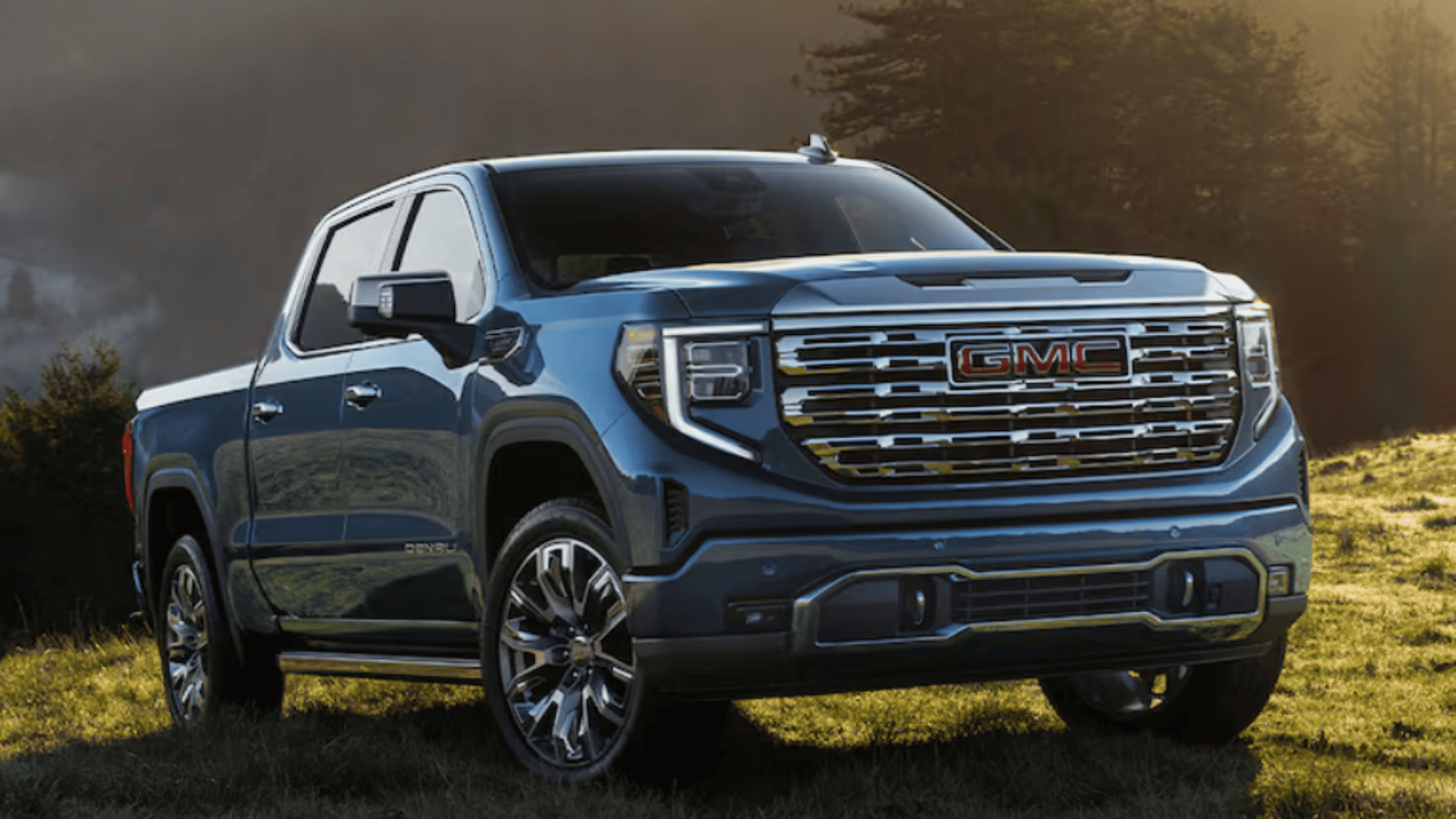 2026 GMC Sierra 1500 pickup truck parked outdoors near Morganton NC built for tough jobs