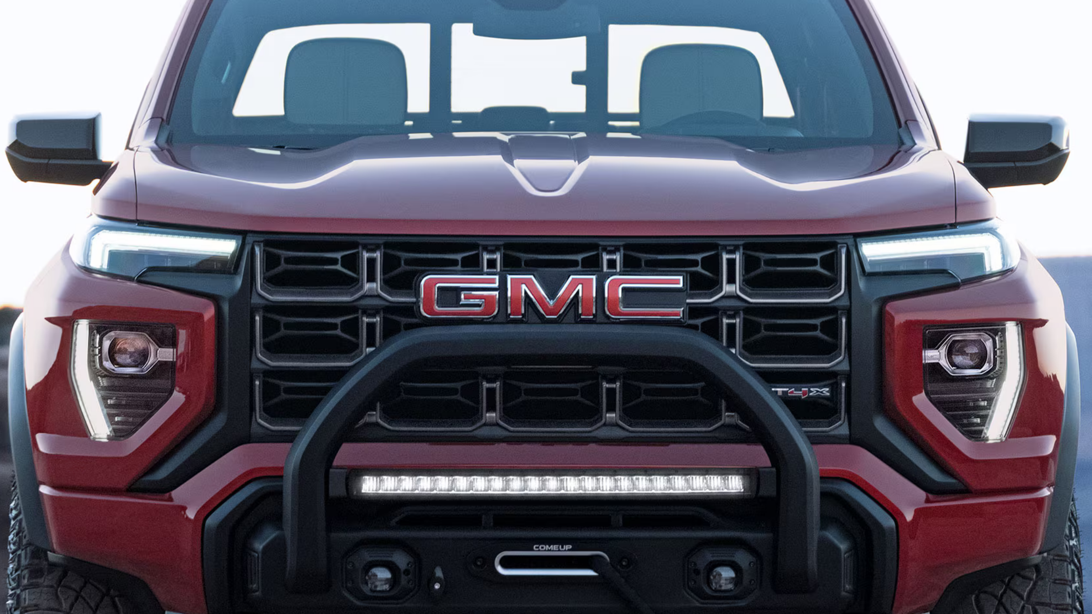 Close-up of the engine compartment and drivetrain of the 2025 GMC Canyon, designed for power and precision handling.