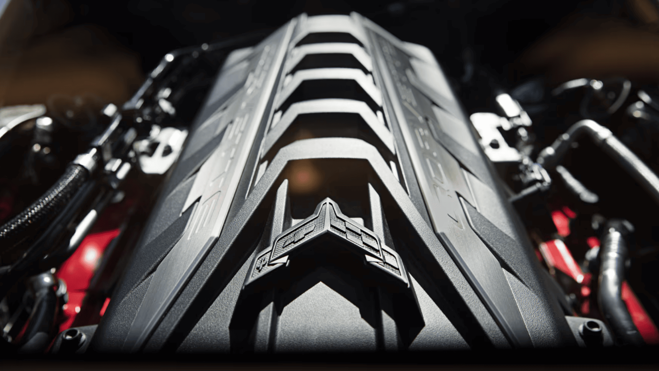 Detailed view of the 2025 Chevrolet Corvette Stingray's advanced transmission system, enhancing performance and speed.