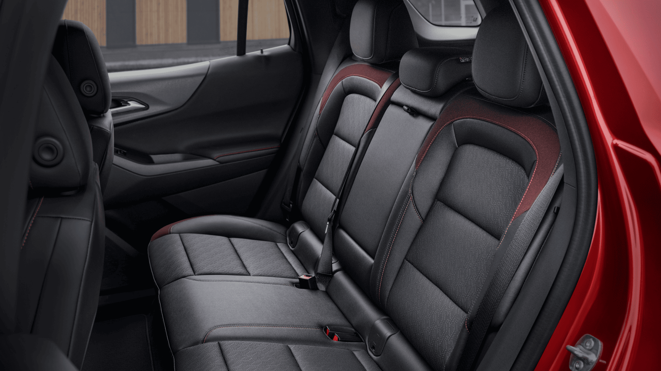 Rear seating of the 2025 Chevrolet Equinox showcasing spacious dimensions and passenger comfort.
