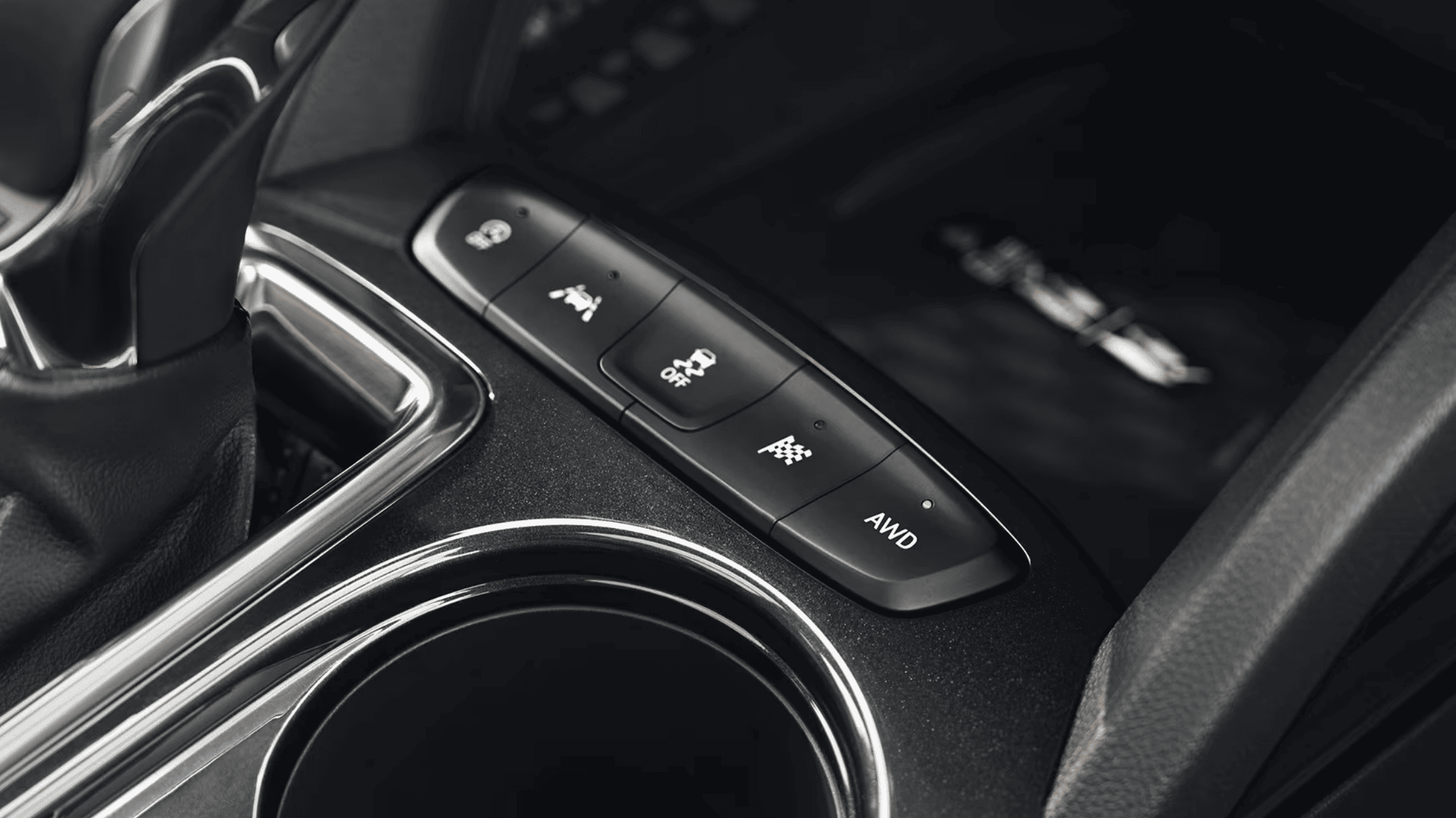 Close-up of the 2025 Chevrolet Trailblazer safety control buttons highlighting advanced safety systems.