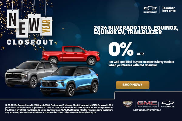 2026 Silverado 1500, Equinox, Equinox EV, Trailblazer