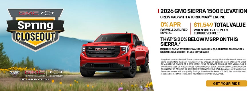 2026 GMC Sierra 1500 Elevation