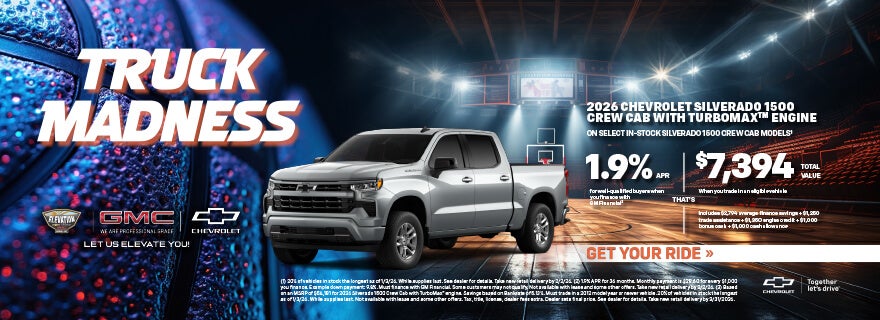 2026 Chevy Silverado 1500 Crew Cab with Turbomax